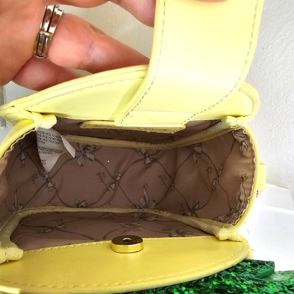 Tropical Pineapple Kitch Crossbody Xoprickl Quilted Studded Glitter Embroidered - Picture 5 of 8